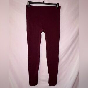 French Laundry Lined Burgundy Leggings